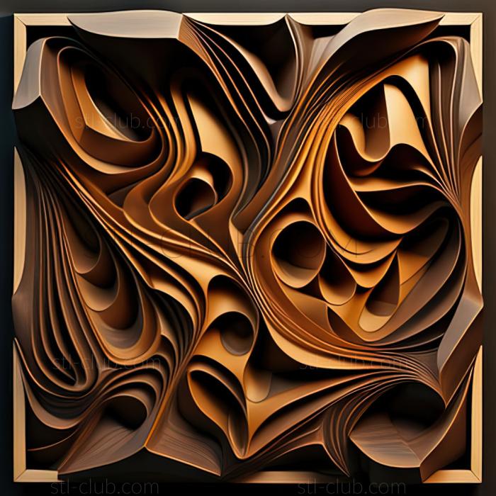 3D model st abstract painting (STL)